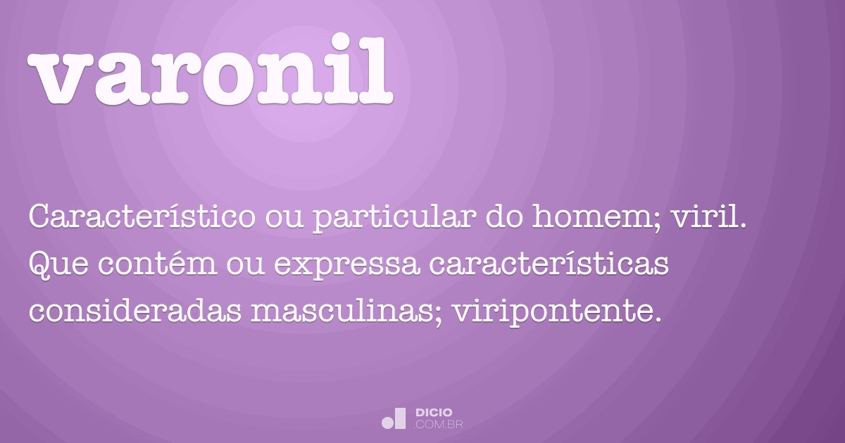 Varonil Dicio, Dicionário Online de Português