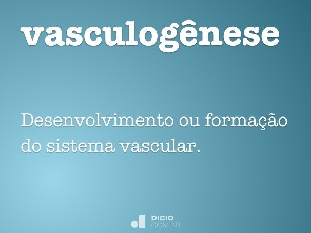 vasculogênese