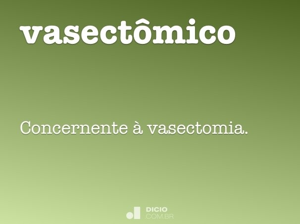 vasectômico