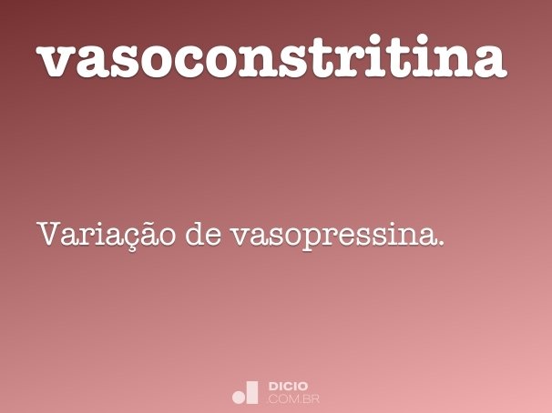 vasoconstritina