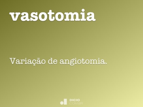 vasotomia