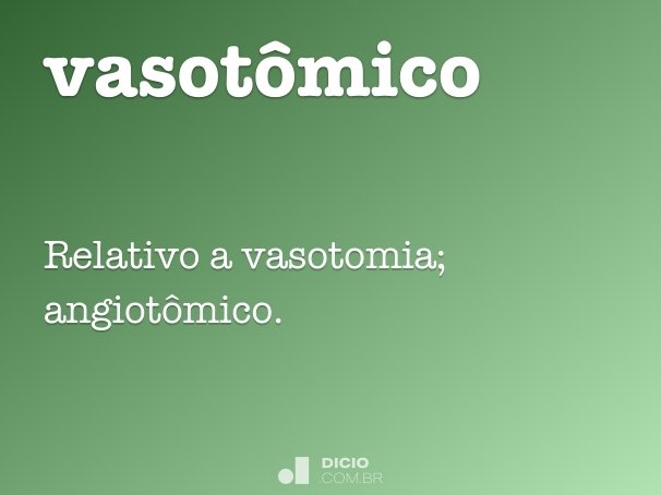 vasotômico