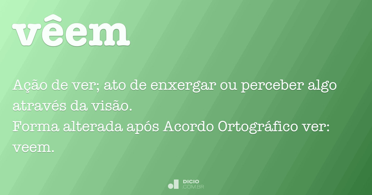 Vêem Dicio, Dicionário Online de Português