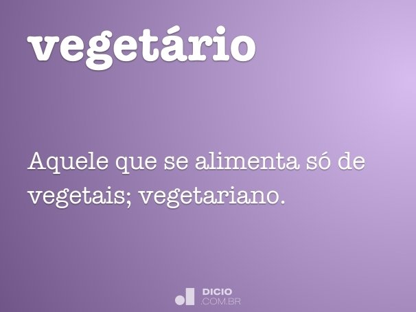 vegetário