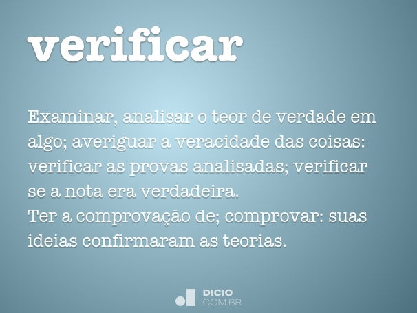 Examinar - Dicio, Dicionário Online de Português