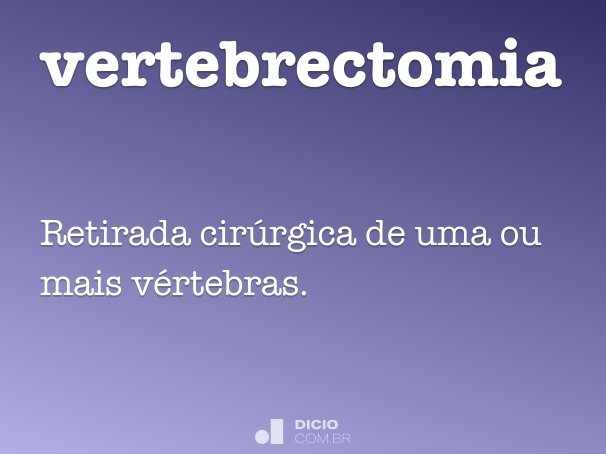 vertebrectomia