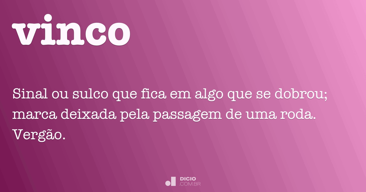 Vinco Dicio Dicionário Online de Português