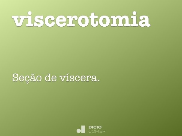 viscerotomia
