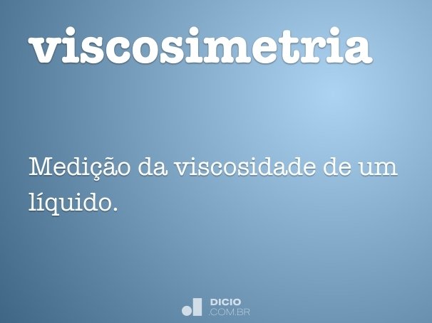 viscosimetria