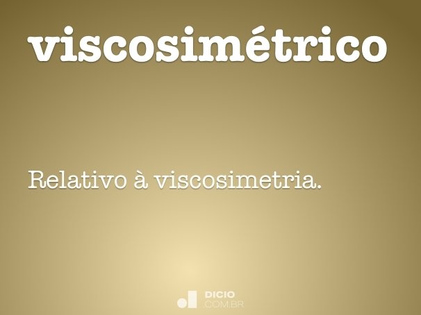 viscosimétrico