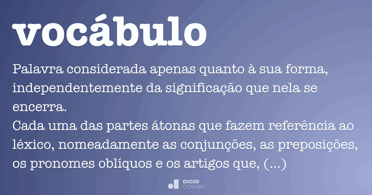 Função Textual Dos Vocábulos 5306