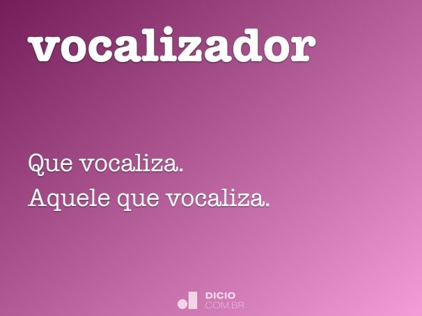 vocalizador