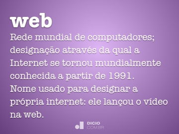 Web - Dicio, Dicionário Online de Português