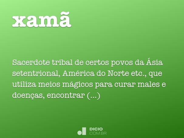 Xamate - Dicio, Dicionário Online de Português