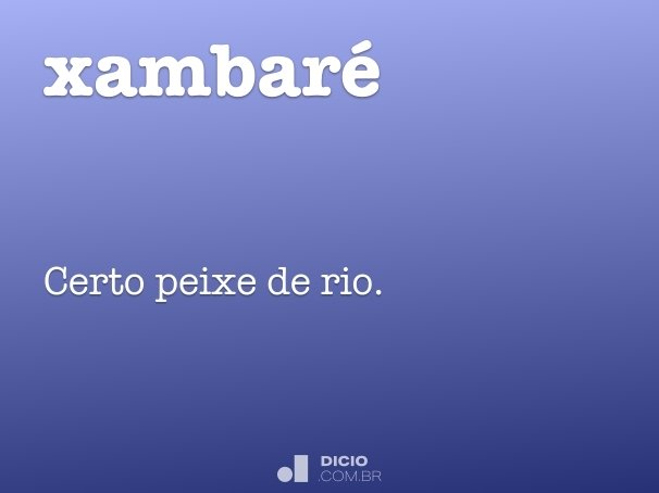 xambaré