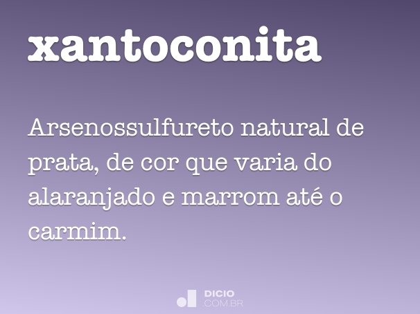 xantoconita