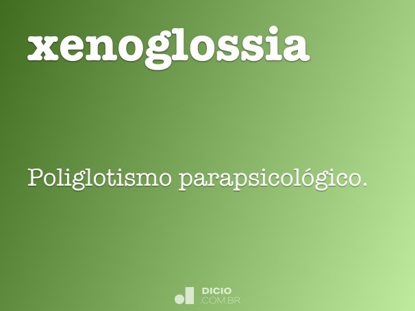xenoglossia