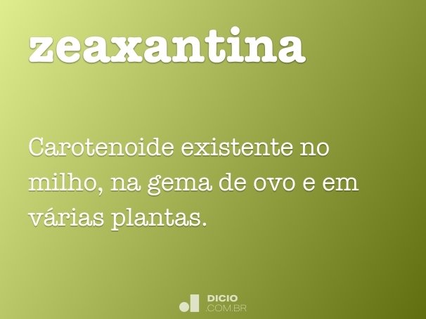 zeaxantina