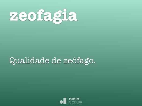 zeofagia