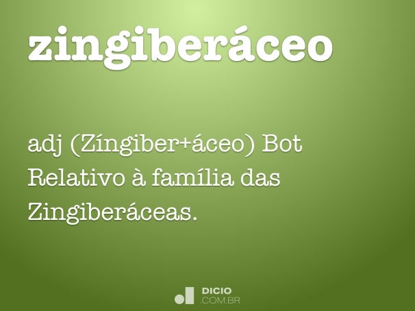 zingiberáceo