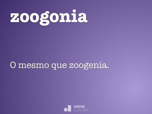 zoogonia