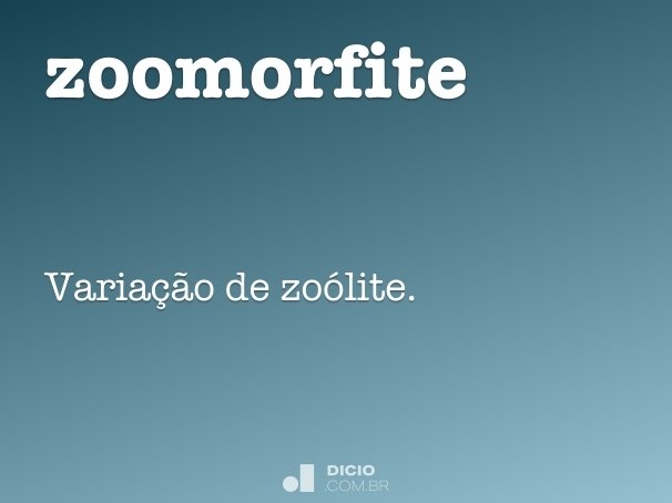 zoomorfite
