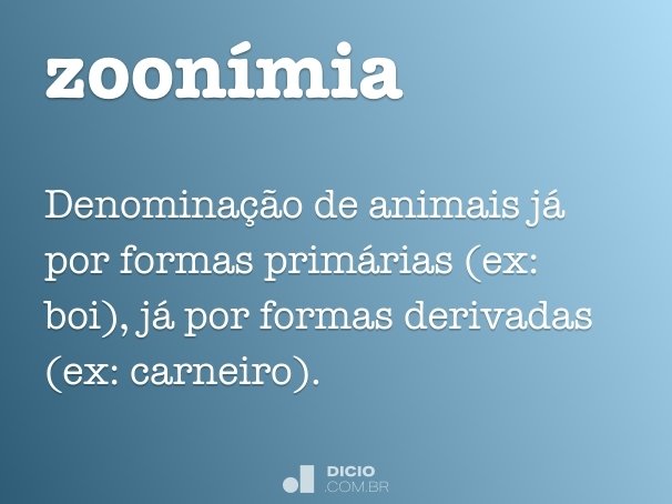 zoonímia