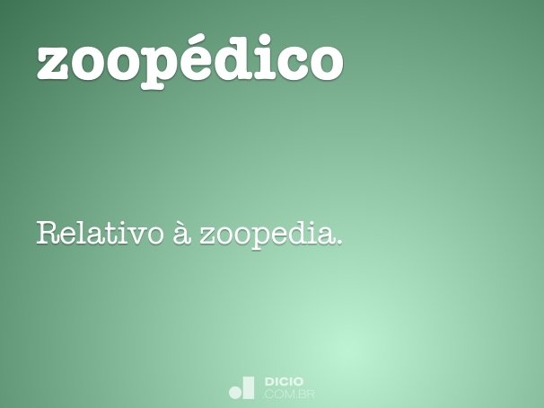 zoopédico