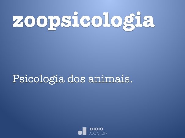 zoopsicologia